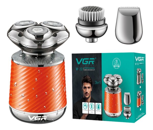 Afeitadora Eléctrica Grooming Kit 3en1 VGR V-391 Metal IPX7