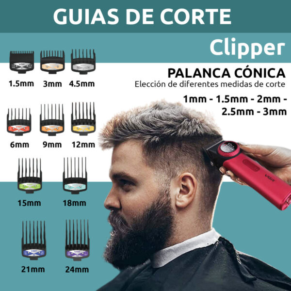 Máquina Barbería Profesional Corta Pelo VGR V-001 9000 RPM - Image 5