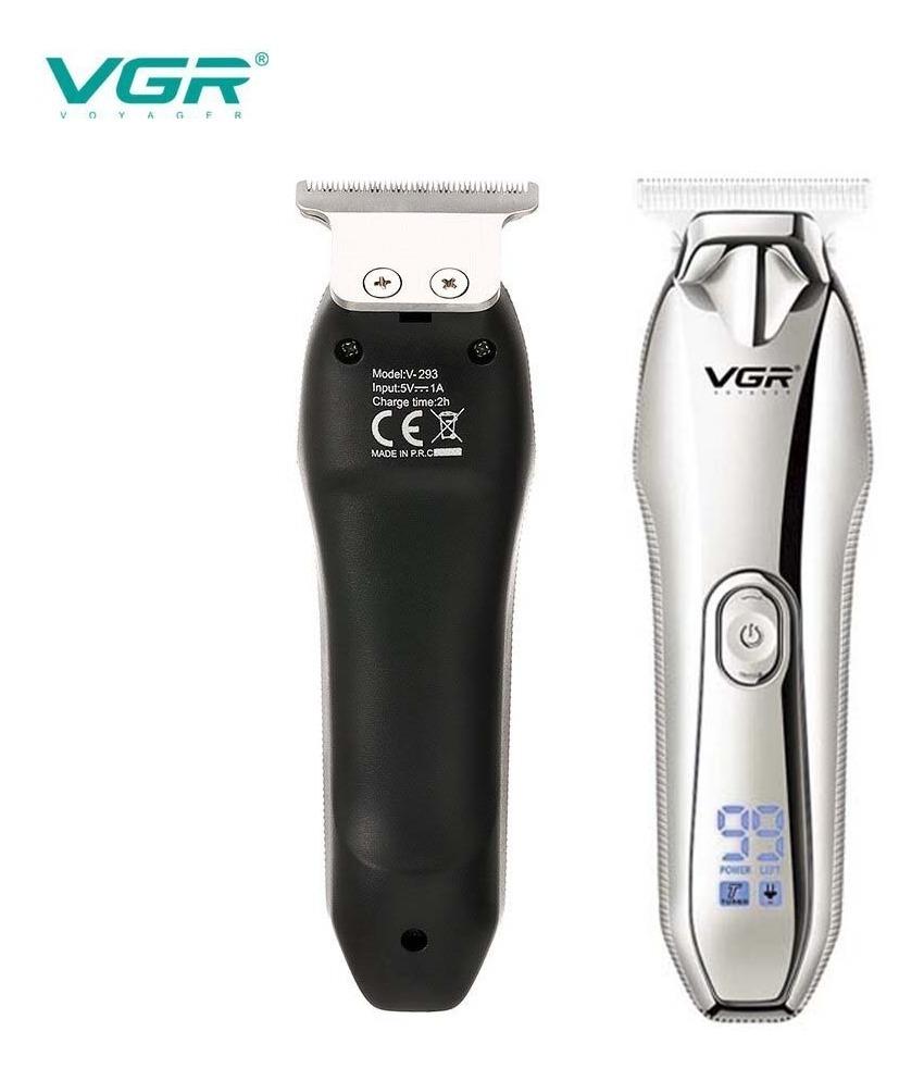 Maquina Corta Pelo Barba Trimmer VGR V-293 Recargable Usb Panel Led - Image 2
