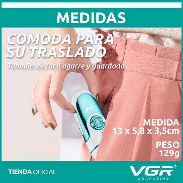 Repuesto Depiladora Eléctrica Mujer Vgr V-700 Cuerpo 4en1 - Image 7