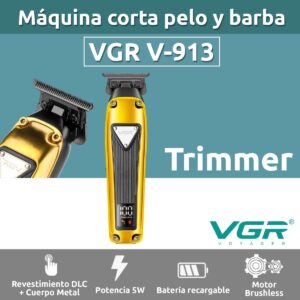 Máquina Trimmer Profesional VGR V-913 Metal Motor Brushless
