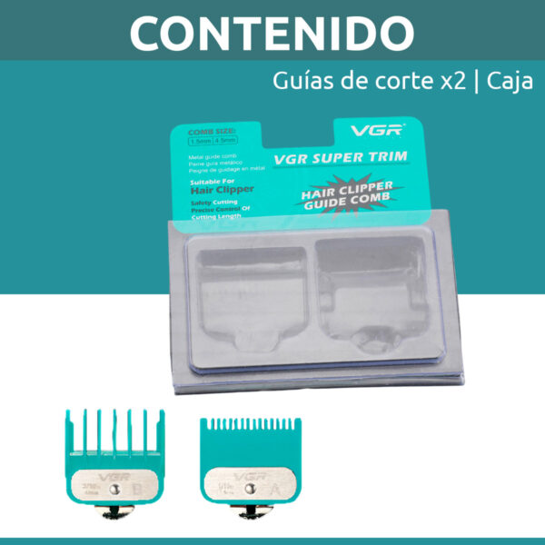 Peines Guía Corte maquina clipper Barbería VGR 1.5 y 4.5mm - Image 8