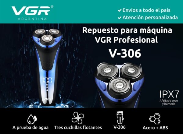Repuesto Afeitadora Electrica Shaver Vgr V-306 Rasuradora - Image 2
