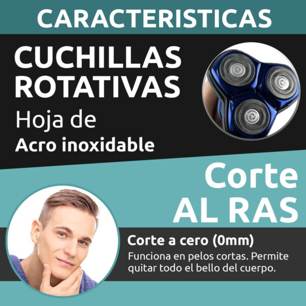 Afeitadora Eléctrica Hombre Shaver VGR V-325 Recargable - Image 6