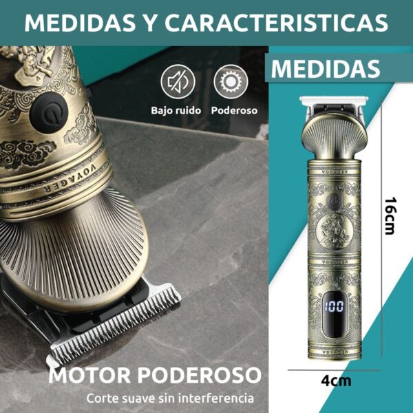 Máquina Trimmer Profesional VGR V-962 Metal Usb Corta Pelo 0 - Image 7