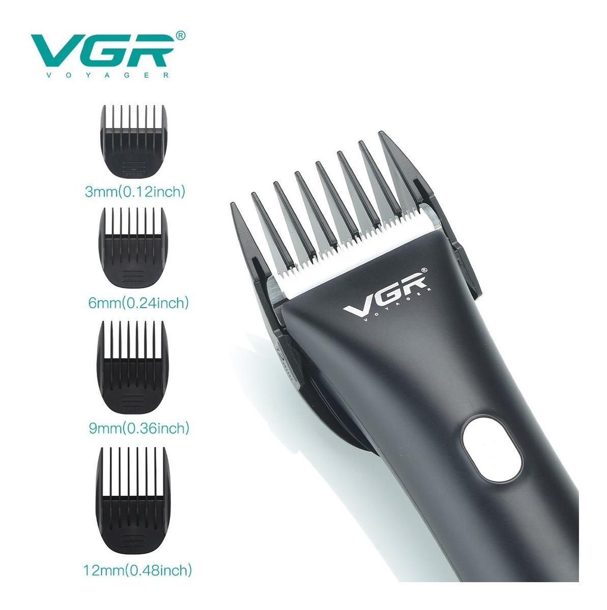 Maquina Corta Pelo Profesional Barba Clipper VGR V85 Recargable - Image 3
