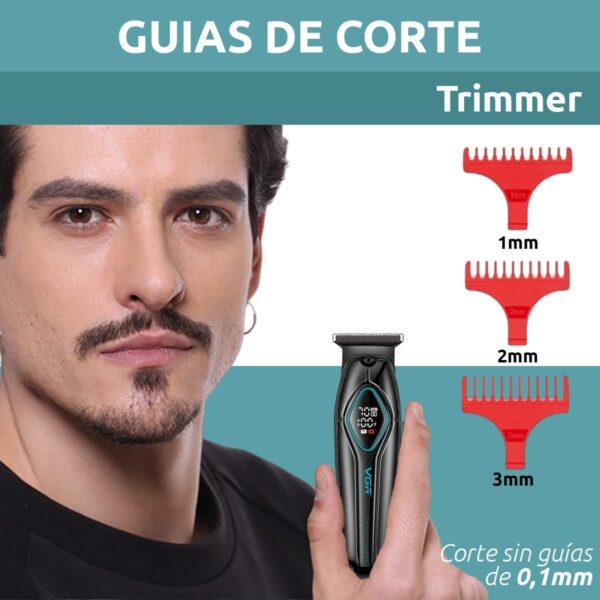 Máquina Trimmer Corta Pelo VGR V-945 Usb Cerámica 7000rpm - Image 5