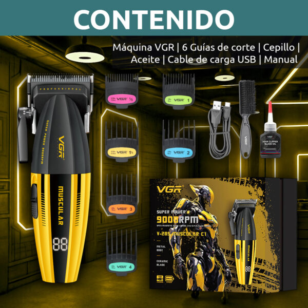 Máquina Cortadora Profesional Vgr V-285 9000 Rpm Inalámbrica - Image 10