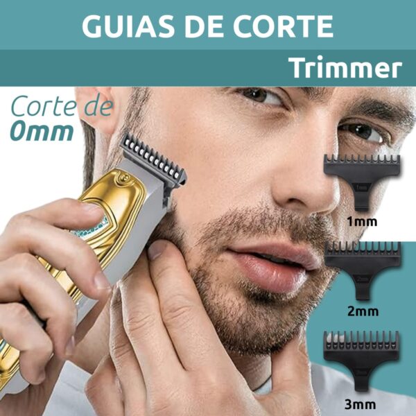 Máquina Trimmer Patillera Inalámbrica VGR V-911 Usb T-Blade - Image 5