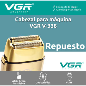 Repuesto Cuchilla Afeitadora Eléctrica Hombre VGR V-338 Dorado