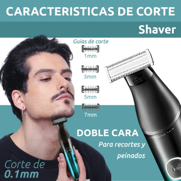 Afeitadora Electrica Shaver Rasuradora Vgr V-339 Usb Ipx7 - Image 5