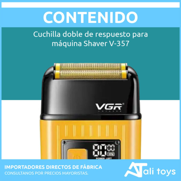 Repuesto Cuchilla Afeitadora Eléctrica VGR V-357 Patillera - Dorado VGR - Image 8