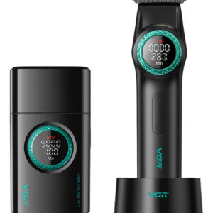 Combo Vgr Barbería Profesional Trimmer V-977 + Shaver V-377