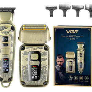 Cortadora Pelo Afeitadora Barba Set 2en1 VGR V-641 Metal Usb