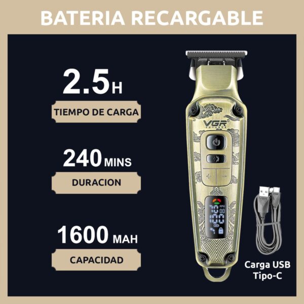 Máquina Patillera Trimmer VGR V-901 Metal Regula Velocidad - Image 3
