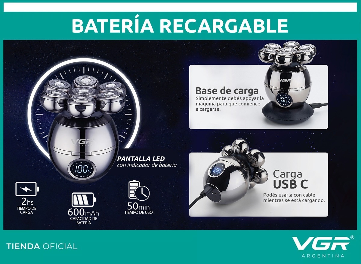 Repuesto Kit 5en1 Cortadora Pelo Shaver Nariz Vgr V-315 - Image 5