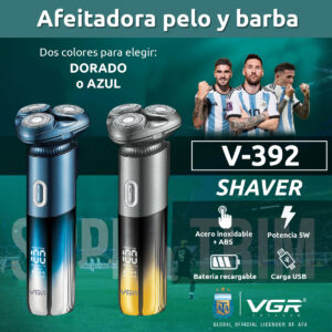 Shaver Eléctrica 2en1 Trimmer VGR V-392 AFA Argentina IPX7