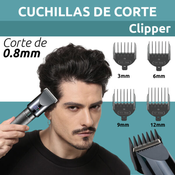 Máquina Corta Pelo Profesional VGR V-698 Led Usb Turbo 4 vel - Image 5