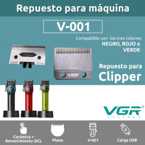 Cuchillas repuesto para Máquina Corta Pelo Vgr V-001