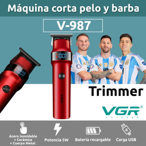 Máquina Patillera Vgr V-987 Turbo 7000 Rpm Duración 400m afa - Image 2