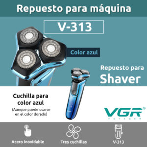 Repuesto Cabezal Para Afeitadora Eléctrica Shaver Vgr V-313