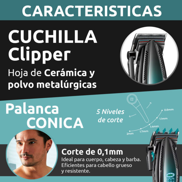Máquina De Cortar Pelo Pro Vgr V-270 Metal 9000rpm Motor Dc - Image 6