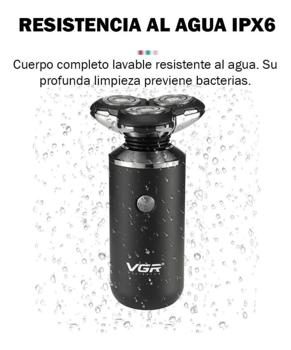 Afeitadora Shaver VGR V-317 Rasuradora Ipx6 Recargable Usb - Image 4