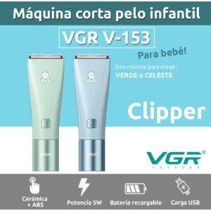 Máquina Cortar Pelo Bebés VGR V-153 Cerámica Silenciosa IPX7