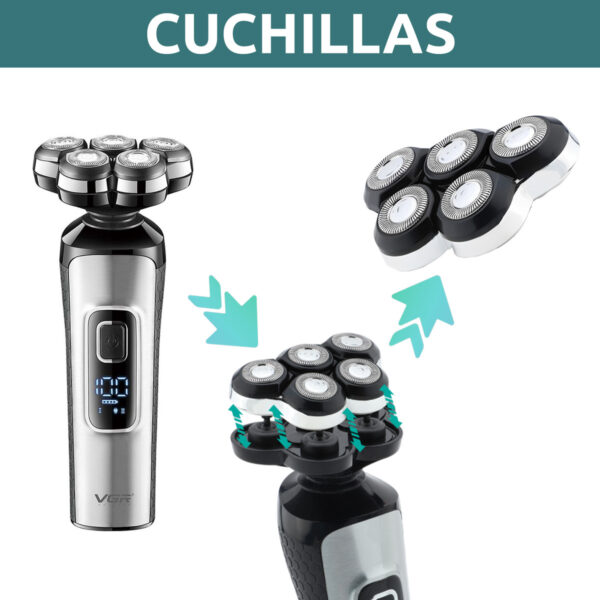 Repuesto Para Afeitadora Eléctrica Vgr V-385 Magnético - Image 7