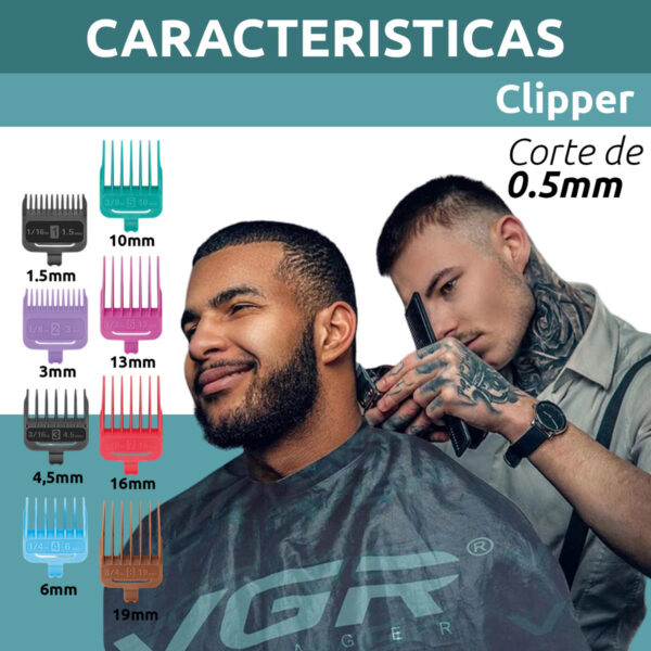 Máquina Cortar Pelo clipper Profesional VGR V-013 recargable - Image 5
