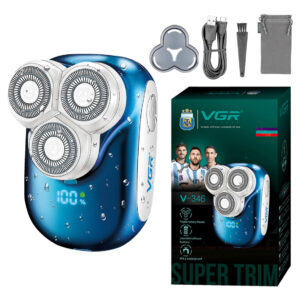 Afeitadora Eléctrica Hombre Vgr V-346 Ipx5 Usb Ideal Viaje