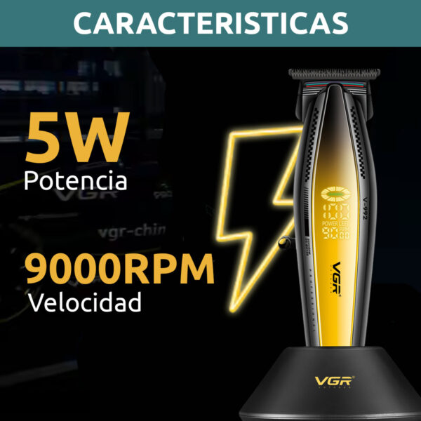 Máquina Patillera Pro Vgr V-992 Metal 9000rpm Motor Dc Turbo - Image 3