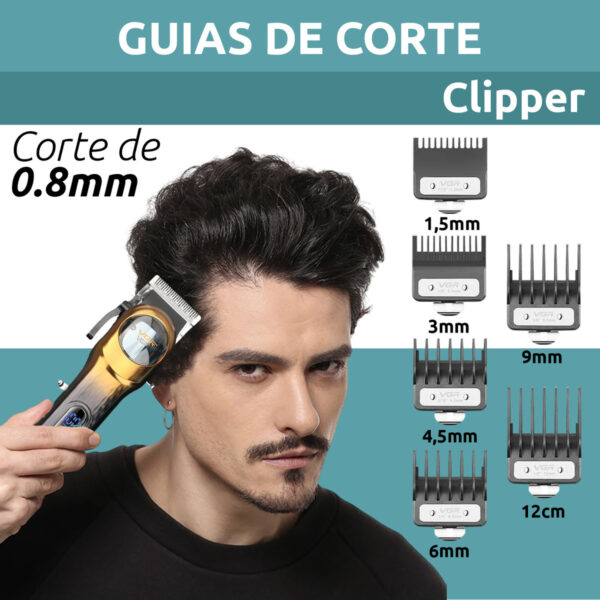 Cortadora de Pelo Profesional Inalambrica VGR V-166 Usb AFA - Image 5