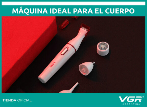 Afeitadora Vgr V-725 Mujer Cejas Cuerpo Nariz Sin Dolor Usb - Image 6