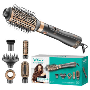 Cepillo secador alisador modelador 6en1 vgr v-491 1000w 220v