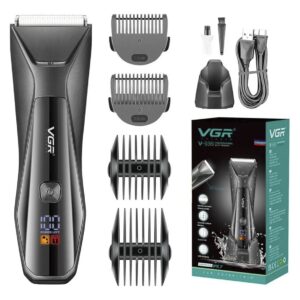 Máquina Cortar Pelo Corporal Íntima VGR V-938 Luz Led IPX7
