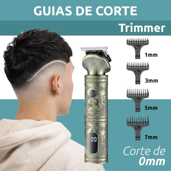 Máquina Trimmer Profesional VGR V-962 Metal Usb Corta Pelo 0 - Image 5