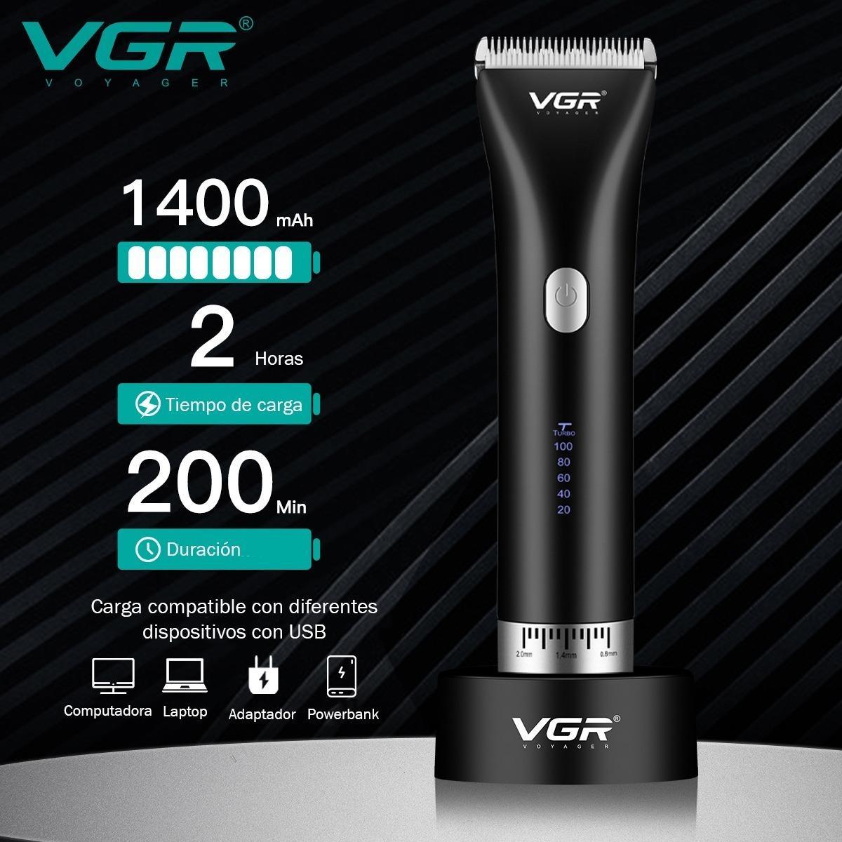 Maquina Corta Pelo Profesional Barba Clipper VGR V85 Recargable - Image 5