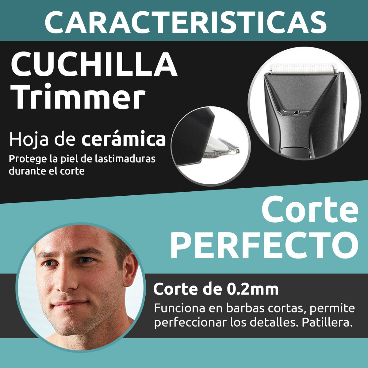 Máquina Cortar Pelo Corporal Íntima VGR V-938 Luz Led IPX7 - Image 6