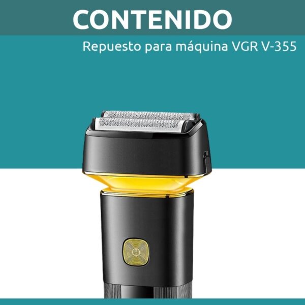 Repuesto Afeitadora Eléctrica 2en1 Trimmer Vgr V-355 Usb - Image 8