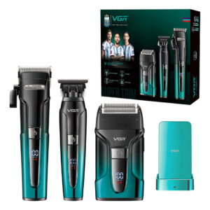 Kit Cortadora Pelo Trimmer Shaver 3en1 Profesional VGR V-694