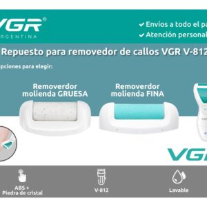 Repuesto Exfoliador Pies Callos Electrico Vgr V-812