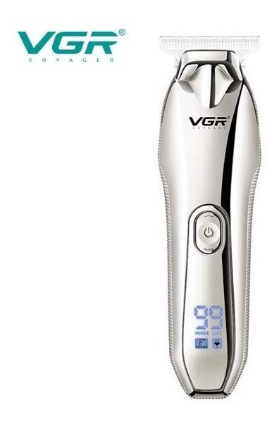 Maquina Corta Pelo Barba Trimmer VGR V-293 Recargable Usb Panel Led - Image 7