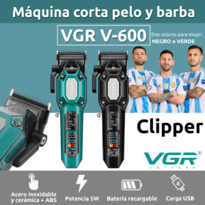 Máquina De Cortar Pelo Profesional Vgr V-600 7000rpm C/peine