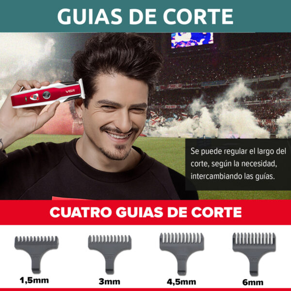 Máquina Trimmer Profesional VGR V-999 River Plate Oficial - Image 6