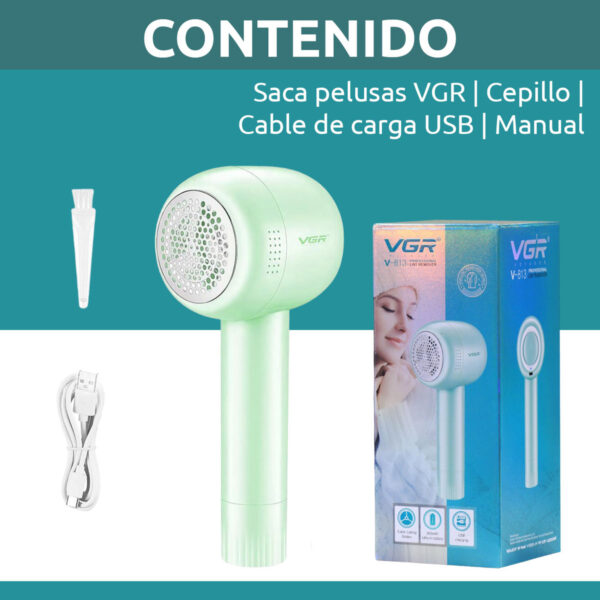 Quita Pelusas Eléctrico Recargable Inalámbrico Vgr V-813 Usb - Image 8