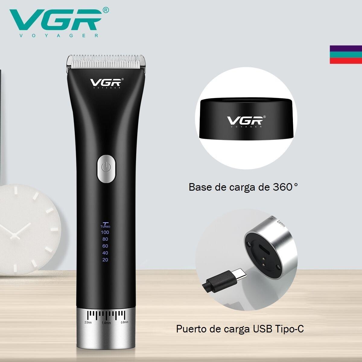 Maquina Corta Pelo Profesional Barba Clipper VGR V85 Recargable - Image 6