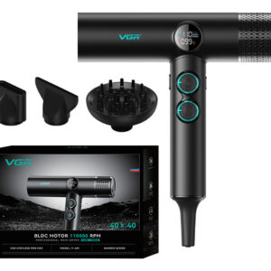 Secador De Pelo Profesional Vgr V-401 110000rpm Frío Calor