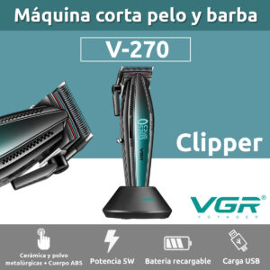 Máquina De Cortar Pelo Pro Vgr V-270 Metal 9000rpm Motor Dc
