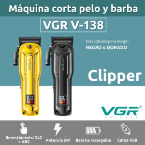 Cortapelo Inalámbrica Hombre VGR V-138 Metal Motor Brushless